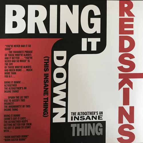 REDSKINS - Bring It Down - 10inch (col. vinyl)