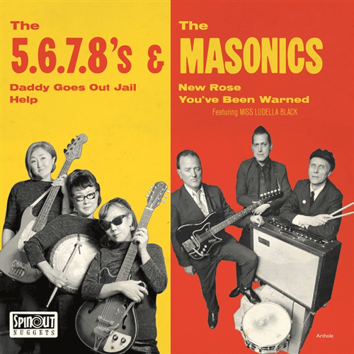 5.6.7.8.'s / THE MASONICS - Japan Tour - 7inch EP