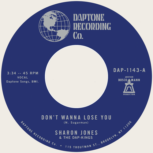 SHARON JONES - Don't Wanna Lose You // Don't Give A Friend A Number - 7inch