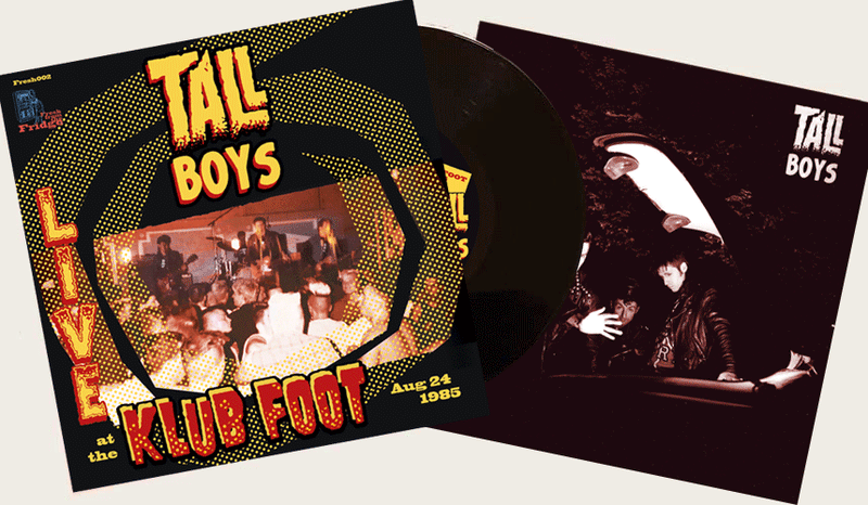 TALL BOYS - Klub Foot LP - front sleeve and inlay