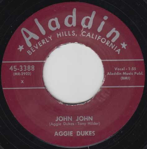 AGGIE DUKES - John John // JEANNIE BARNES - Can't Get You Off My Mind - 7inch