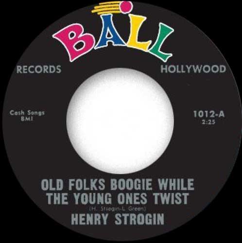 HENRY STROGIN - Old Folks Boogie While The YOung Ones Twist // SONNY HARPER - Lonely Stranger - 7inch