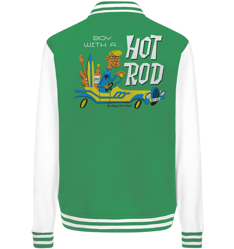 Boy with a Hot Rod by Marcel Bontempi - College Jacket - Copasetic Mailorder