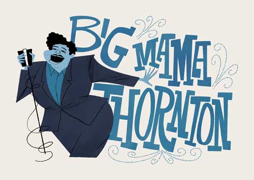 BIG MAMA THORNTON by Shawn Bracebridge - tote bag - Baumwolltasche