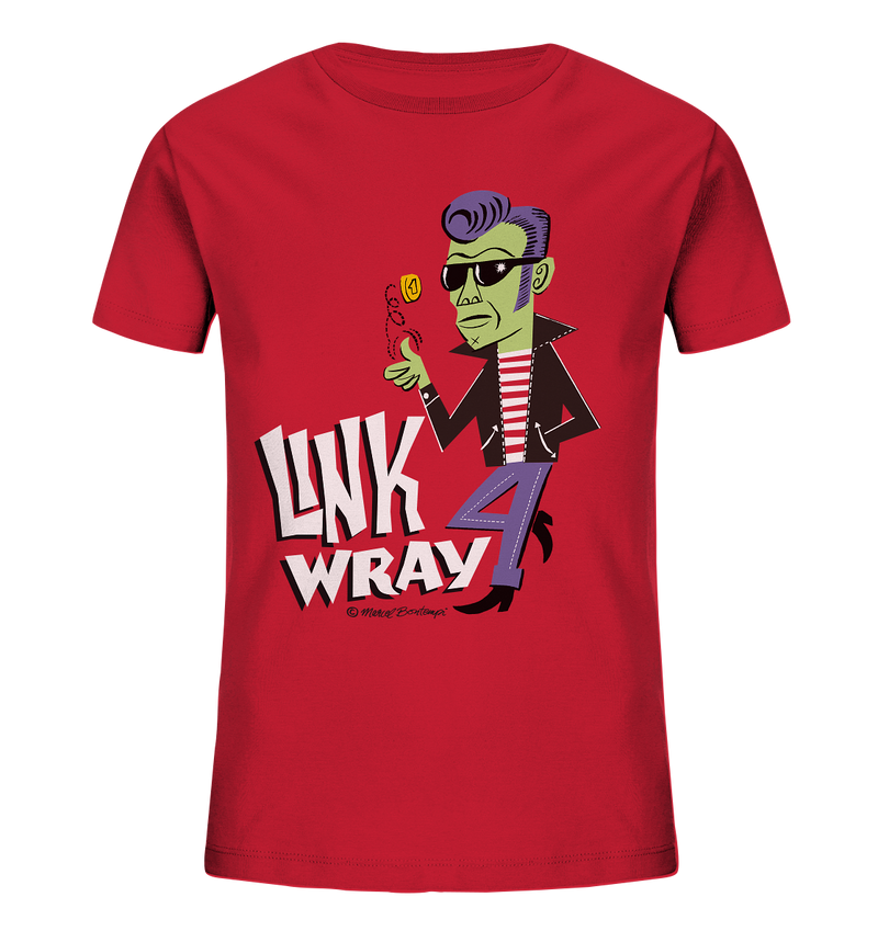 Link Wray by Marcel Bontempi - Kids T-Shirt - Kids Organic Shirt - Copasetic Mailorder