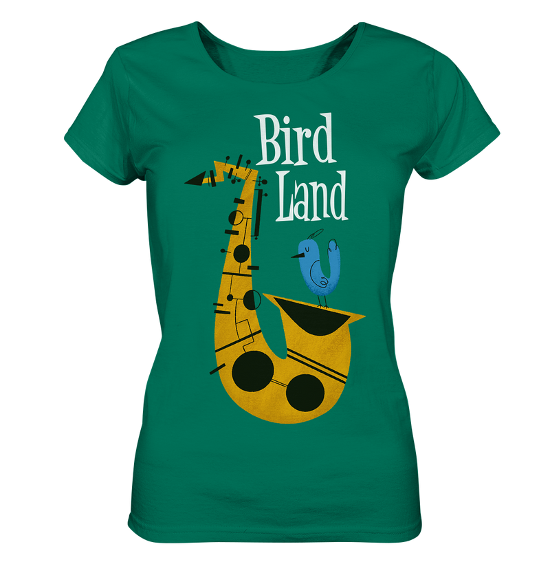 BIRD LAND by Shawn Bracebridge - T-shirt - Ladies Organic Shirt - 100% cotton - Copasetic Mailorder