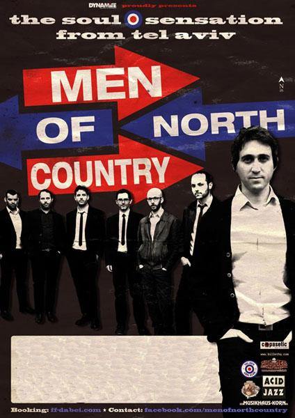 Men Of North Country - 2013 Tour  - Poster - Copasetic Mailorder