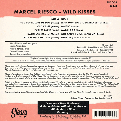 MARCEL RIESCO - Wild Kisses -10inch