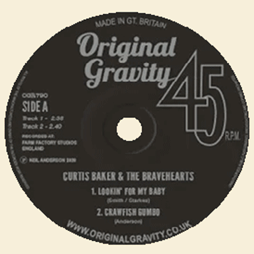 CURTIS BAKER & the BRAVEHEARTS - Looking For My Baby - 7inch EP
