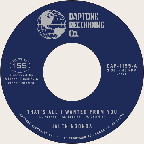 JALEN NGONDA - That's All I Wanted From You // So Glad I Found You - 7inch