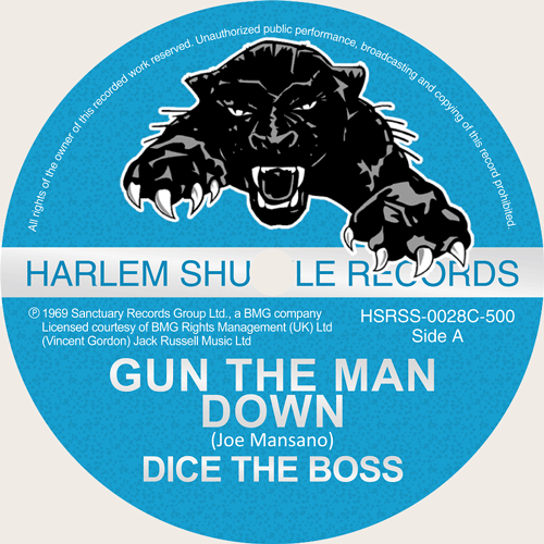 DICE THE BOSS - Gun The Man Down // Your Boss DJ - 7inch