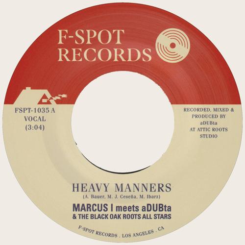 MARCUS I - Heavy Manners // Dub Version - 7inch