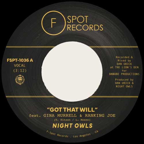 NIGHT OWLS - Got That Will // Got That Dub - 7inch