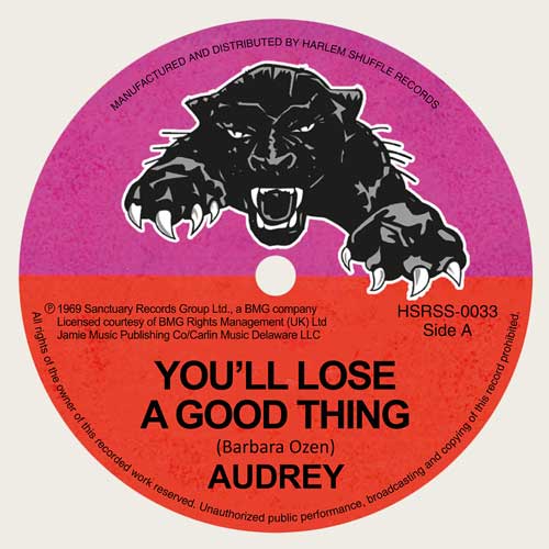 AUDREY - You'll Lose A Good Thing // Love Me Tonight - 7inch (PRE-ORDER)