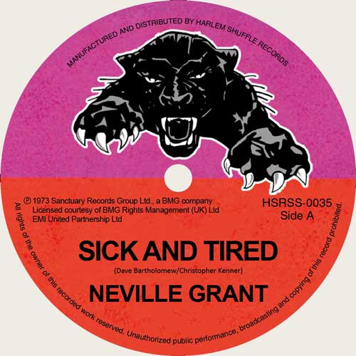 NEVILLE GRANT - Sick And Tired // Black Man's Time - 7inch (PRE-ORDER)
