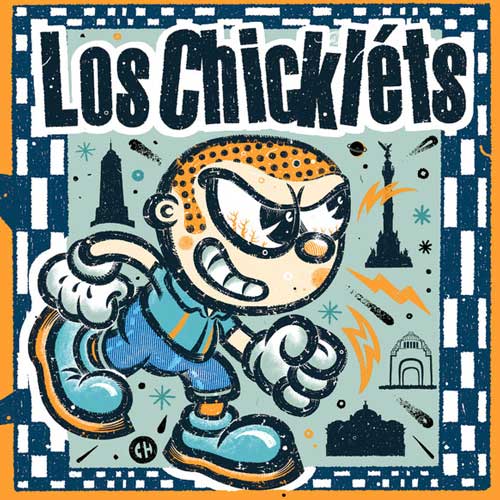 LOS CHICKLETS - SKally Town // Alejate - 7inch