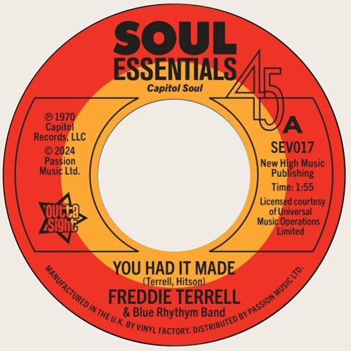 FREDDIE TERRELL - You Had It Made // CHARLES WILLIAMS - Standing In The Way - 7inch