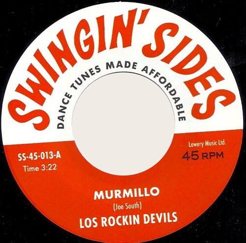 LOS ROCKIN DEVILS - Murmillo (Hush) / BLUE GIN - Light Blue - 7inch
