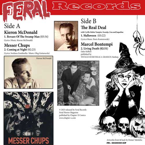 FERAL Comic No.6 + Various - SWAMP MAN - 7inch EP (GREEN vinyl)