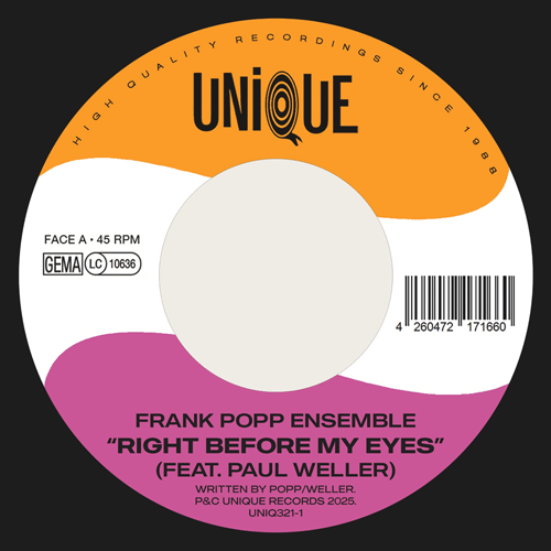 FRANK POPP ENSEMBLE feat. PAUL WELLER - Right Before My Eyes // inst. - 7inch