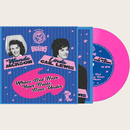 WANDA JACKSON, LINDA GAIL LEWIS, THE BRAINS - Bajo cuya cama han estado tus botas - 7 pulgadas (vinilo rosa)