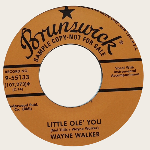 WAYNE WALKER - Little Ole You // You've Got Me - 7inch
