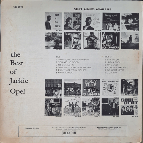 JACKIE OPEL - The Best Of ... - 2nd hand LP EX-/EX-