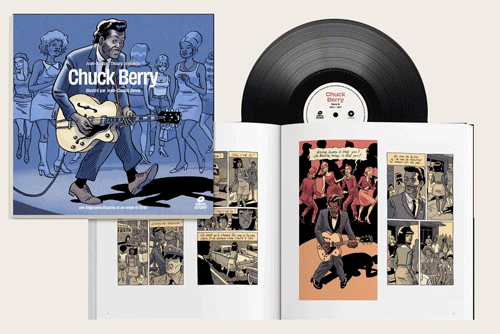 CHUCK BERRY - Roll Over Beethoven,  une biographie illustree - Comicbook + LP