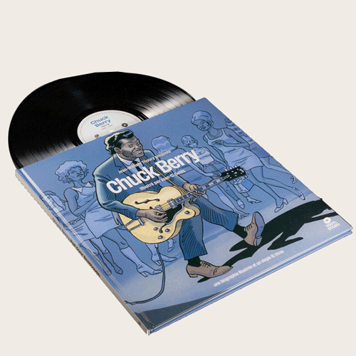 CHUCK BERRY - Roll Over Beethoven,  une biographie illustree - Comicbook + LP