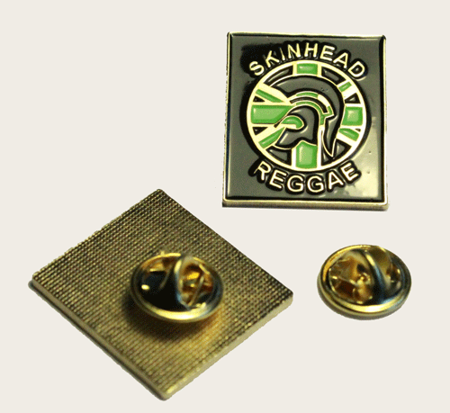 metal pin - SKINHEAD REGGAE JAMAICA