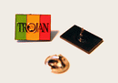 metal pin - TROJAN JAMAICA STRIPED