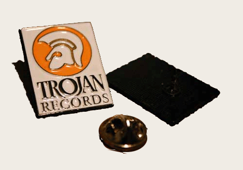 metal pin - TROJAN RECORDS