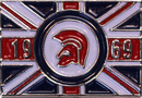 metal pin - TROJAN 1969 UNION JACK