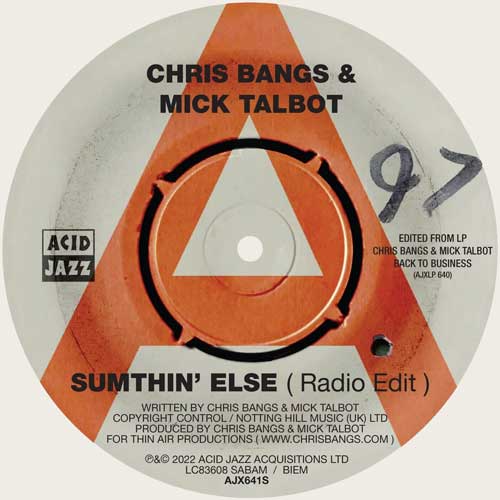 BANGS & TALBOT - Sumthin' Else // Wiggle Wiggle - 7inch