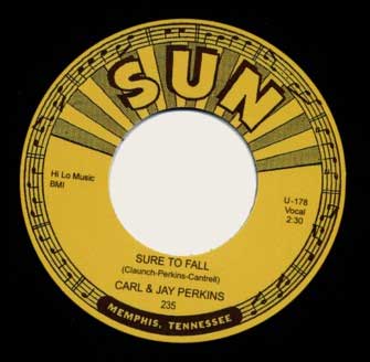 CARL & JAY PERKINS - Tennessee // Sure To Fall - 7inch