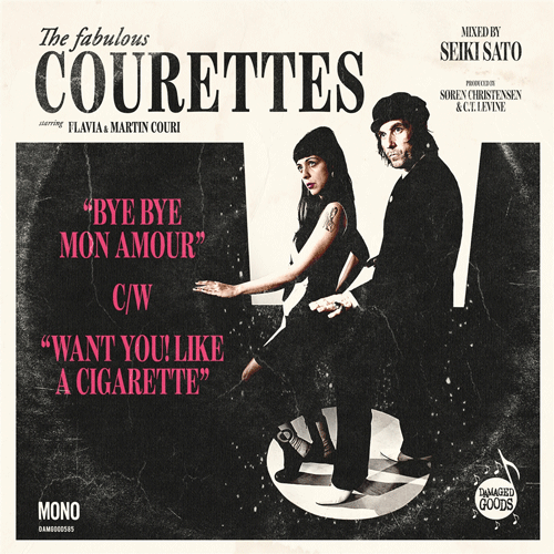 COURETTES - Bye Bye Mon Amour // Want You Like A Cigarette - 7inch (col. vinyl)