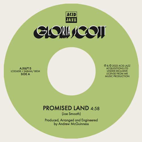 GLORIA SCOTT - Promised Land // Instrumental - 7inch