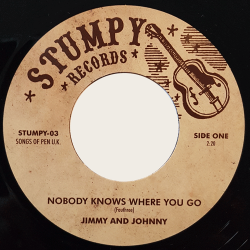JIMMY and JOHNNY - Nobody Knows Where You Go // BOBBY HICKS - Rockin The Blues - 7inch