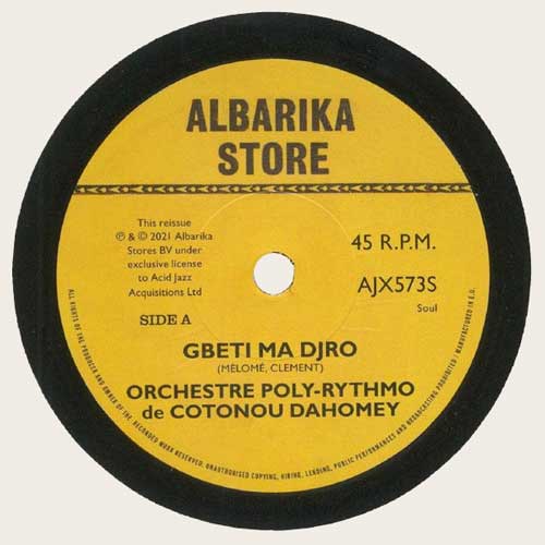 ORCHESTRE POLY-RYTHMO - Gbeti Ma Djro // Angelina II - 7inch