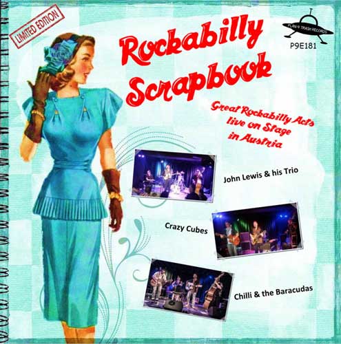 Various - ROCKABILLY SCRAPBOOK - 7inch EP (blue vinyl)