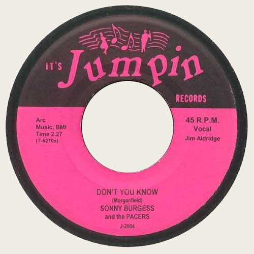 SONNY BURGESS - Don't You Know // Let The Good Times Roll - 7inch