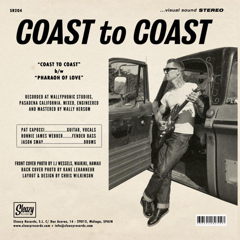 Pat Capocci - Coast to Coast - 7inch Sleazy Records