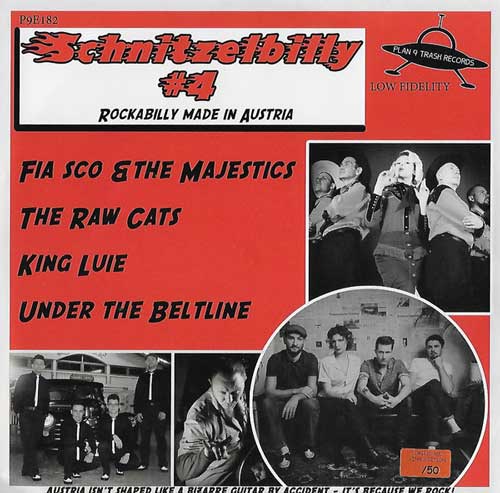 Various - SCHNITZELBILLY 4 Rockabilly Made In Austria - 7inch EP (red vinyl)