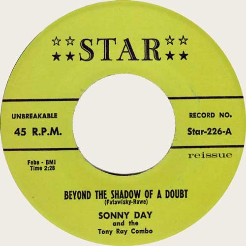 SONNY DAY - Beyond The Shadow Of A Doubt // Creature From Outer Space - 7inch