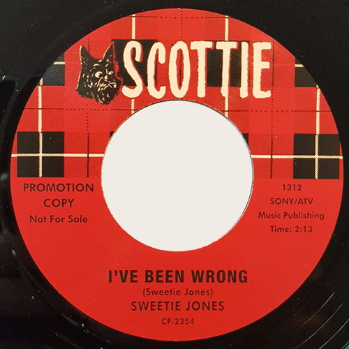 SWEETIE JONES - I've Been Wrong // Baby Please Don't Leave Me - 7inch