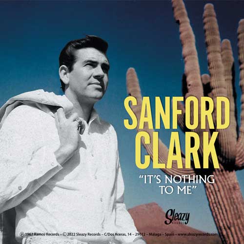 WAYLON JENNINGS - My Baby Walks All Over Me // SANFORD CLARK - It's Nothing To Me - 7inch