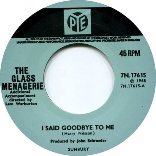 Glass Menagerie - I Said Goodbye To Me // Federick Jordan - 7" - Copasetic Mailorder