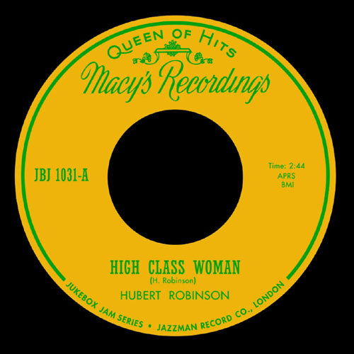 Hubert Robinson - High Class Woman // Old Woman Boogie - 7"