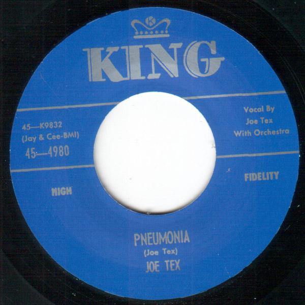 Joe Tex - Pneumonia / Davy, You Upset My Home - 7" - Copasetic Mailorder