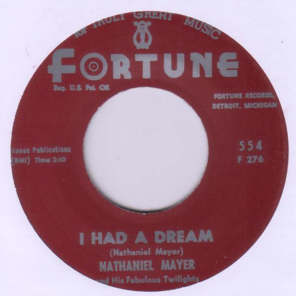 Nathaniel Mayer - I Had A Dream // I'm Not Gonna Cry - 7" - Copasetic Mailorder